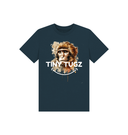 Denim Blue Printed Kids T-Shirt