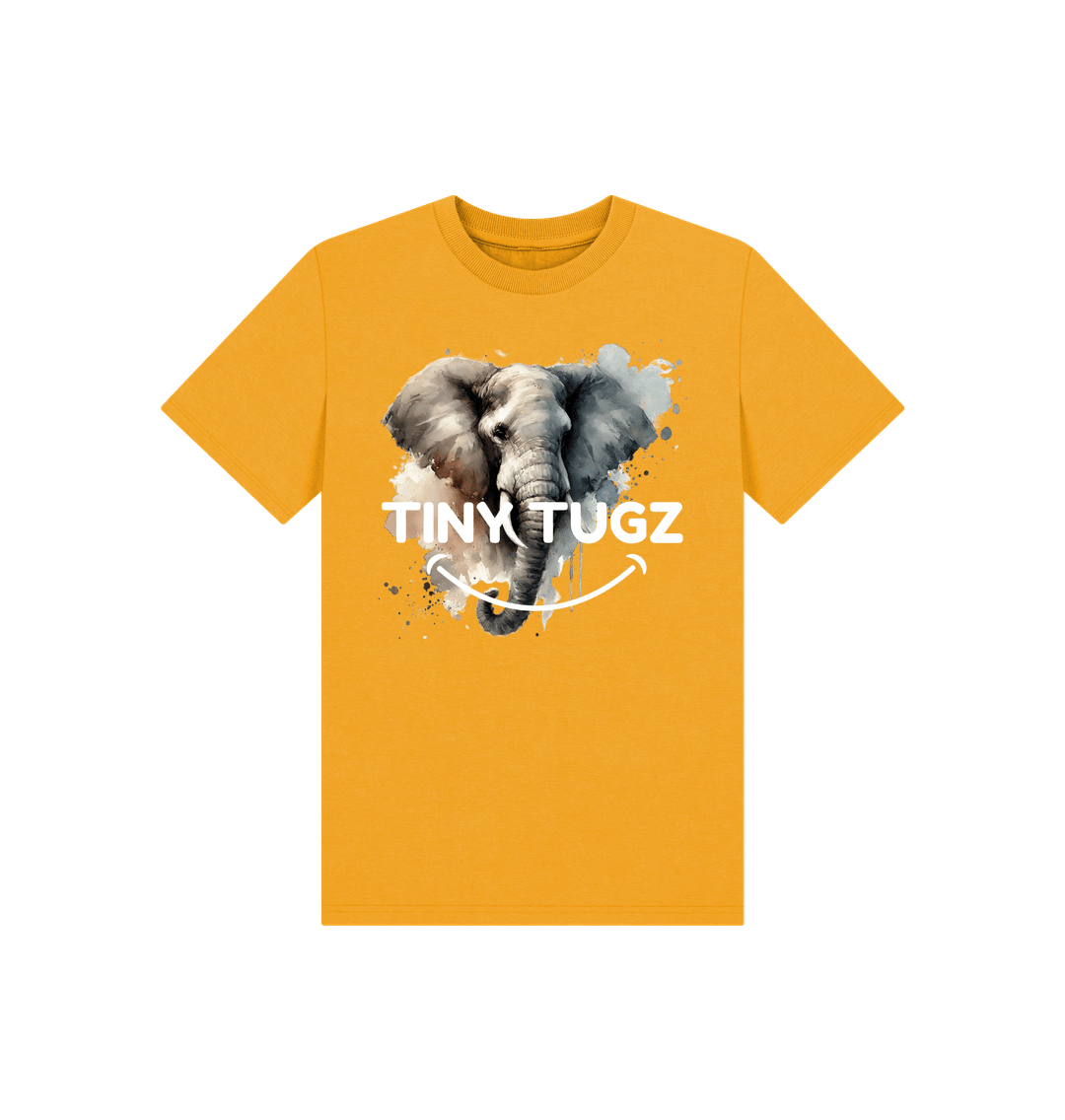 Mustard Printed Kids T-Shirt
