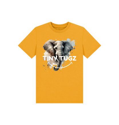 Mustard Printed Kids T-Shirt