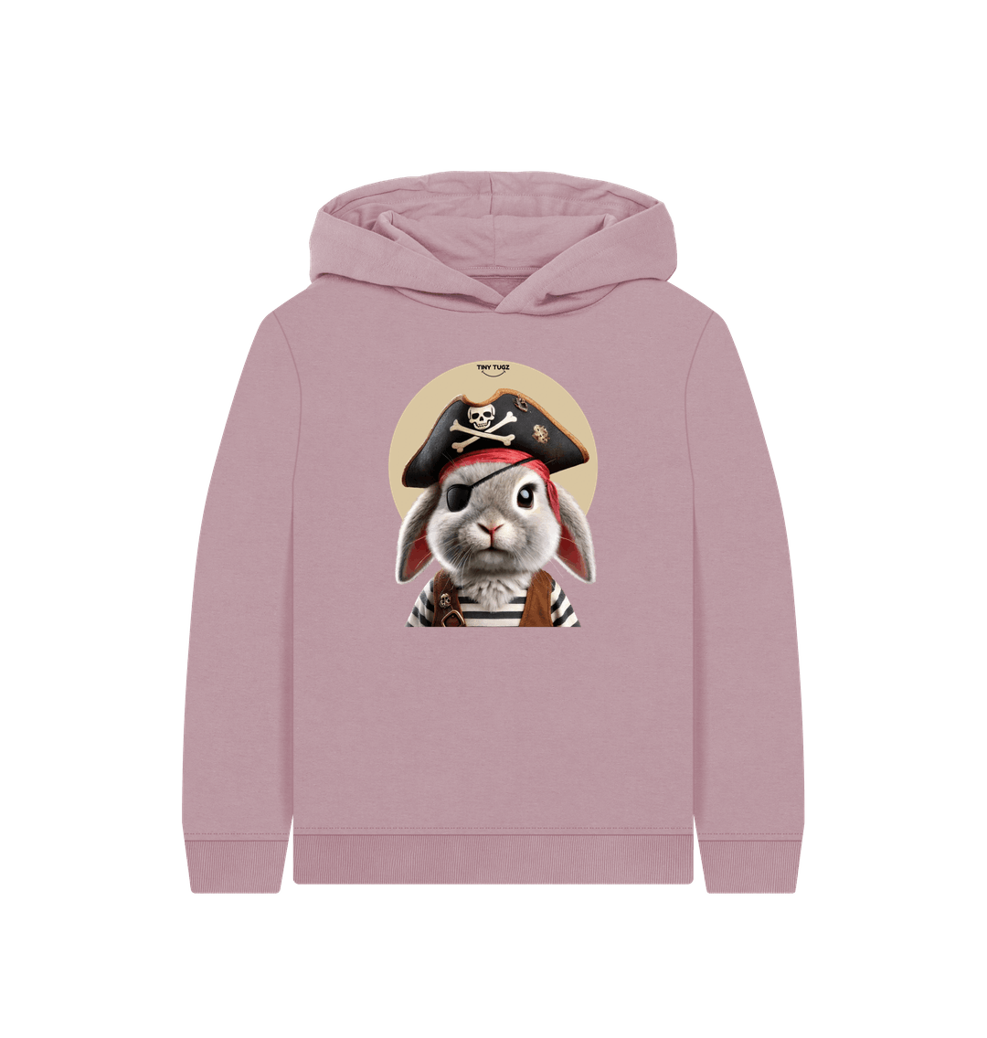 Mauve Printed Kids Hoodie