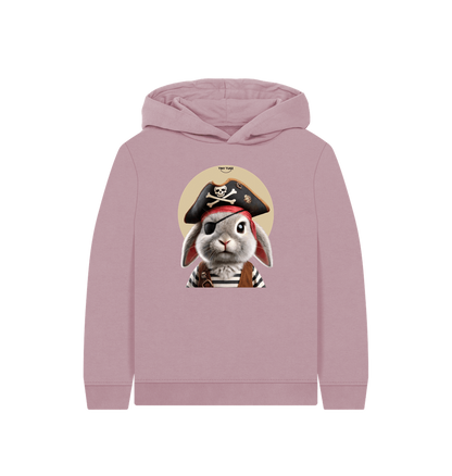 Mauve Printed Kids Hoodie