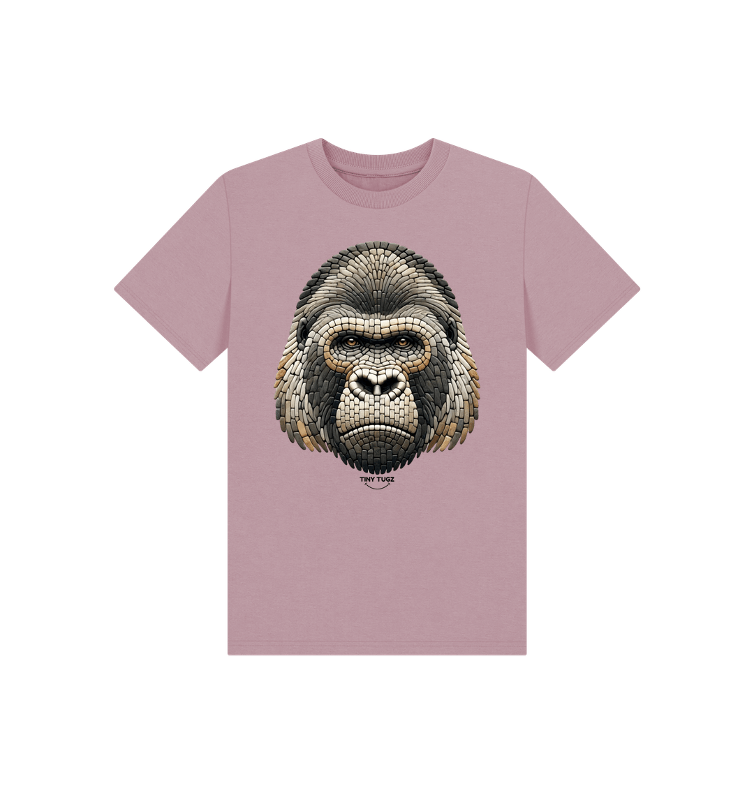 Mauve Printed Kids T-Shirt
