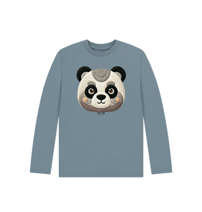 Stone Blue Printed Kids T-Shirt