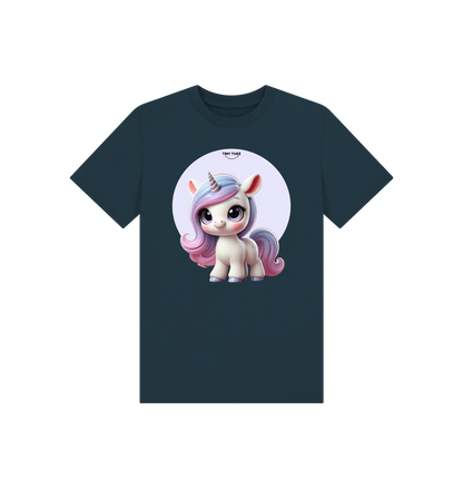 Denim Blue Printed Kids T-Shirt