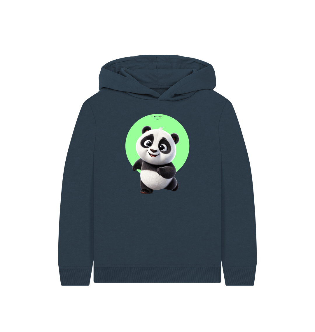 Navy Blue Printed Kids Hoodie