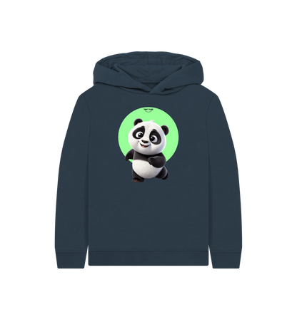 Navy Blue Printed Kids Hoodie