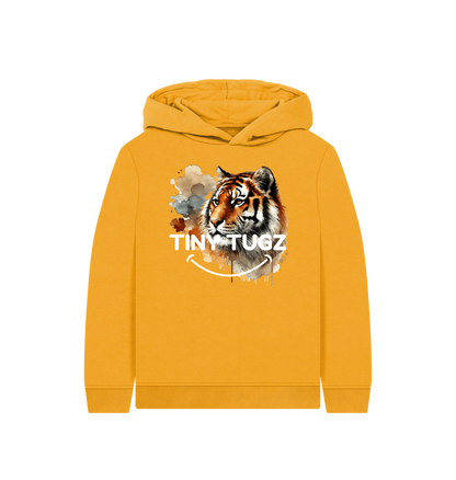 Mustard Printed Kids Hoodie