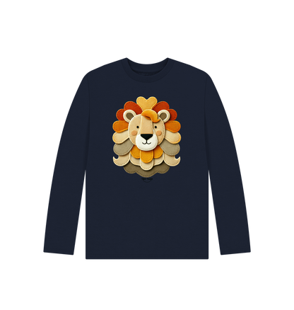 Navy Blue Printed Kids T-Shirt