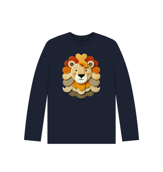 Navy Blue Printed Kids T-Shirt
