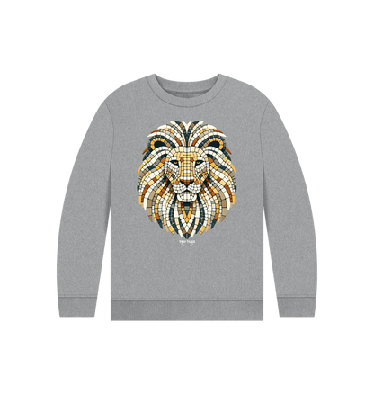 Athletic Grey Printed Kids Jumper