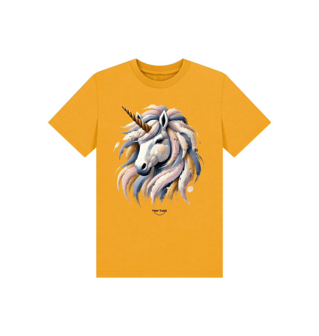 Mustard Printed Kids T-Shirt