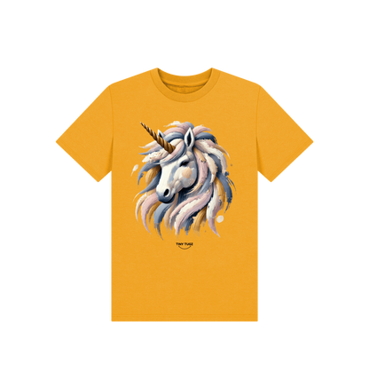 Mustard Printed Kids T-Shirt