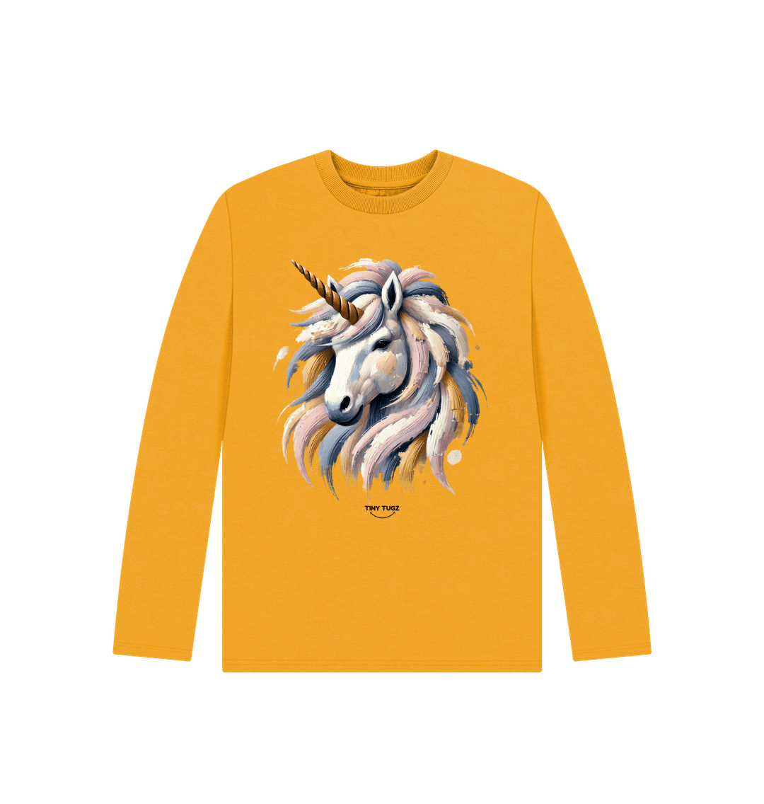 Mustard Printed Kids T-Shirt