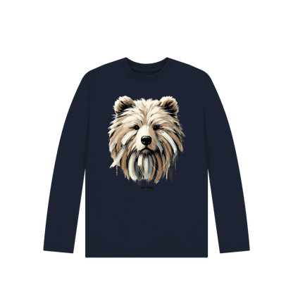 Navy Blue Printed Kids T-Shirt