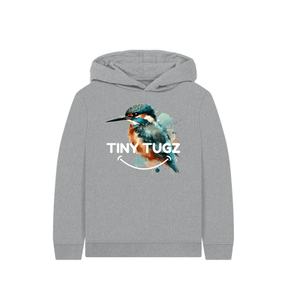 Athletic Grey Printed Kids Hoodie