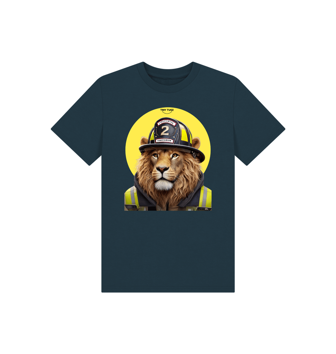 Denim Blue Printed Kids T-Shirt
