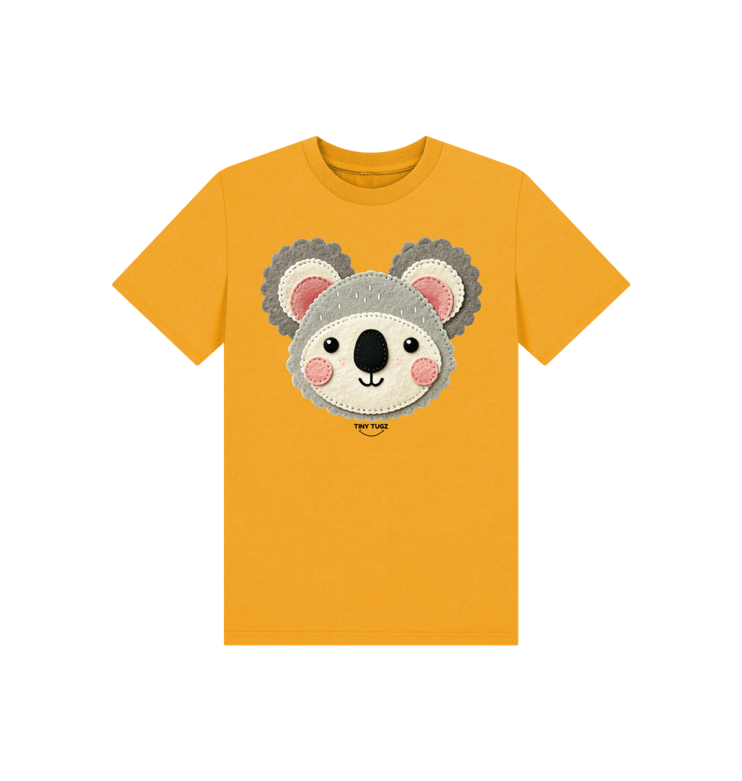 Mustard Printed Kids T-Shirt