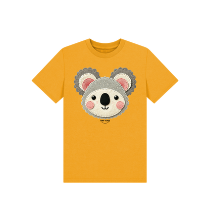 Mustard Printed Kids T-Shirt