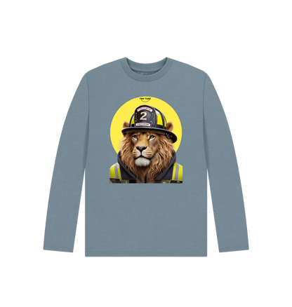 Stone Blue Printed Kids T-Shirt