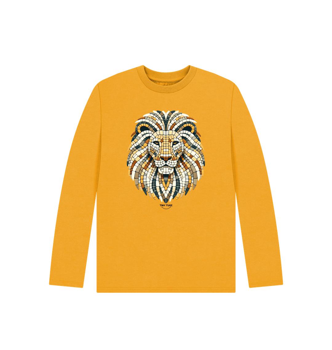 Mustard Printed Kids T-Shirt