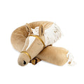 Daisy Horse Cuddle Pillow & Bed Wall Bumper - Minky, 235 cm (Beige) - Tiny Tugz™