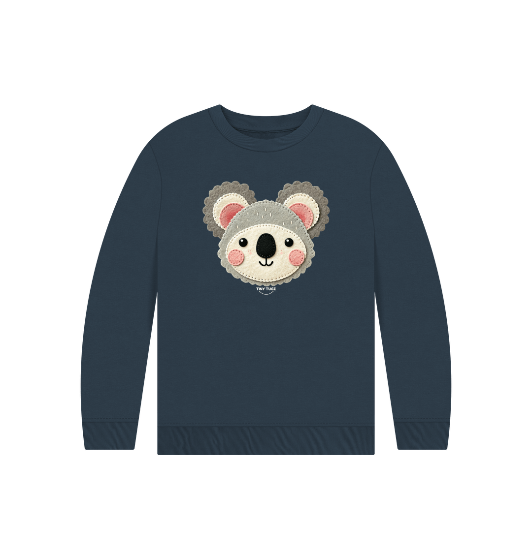 Navy Blue Printed Kids Jumper