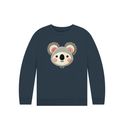Navy Blue Printed Kids Jumper