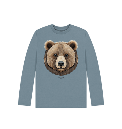 Stone Blue Printed Kids T-Shirt