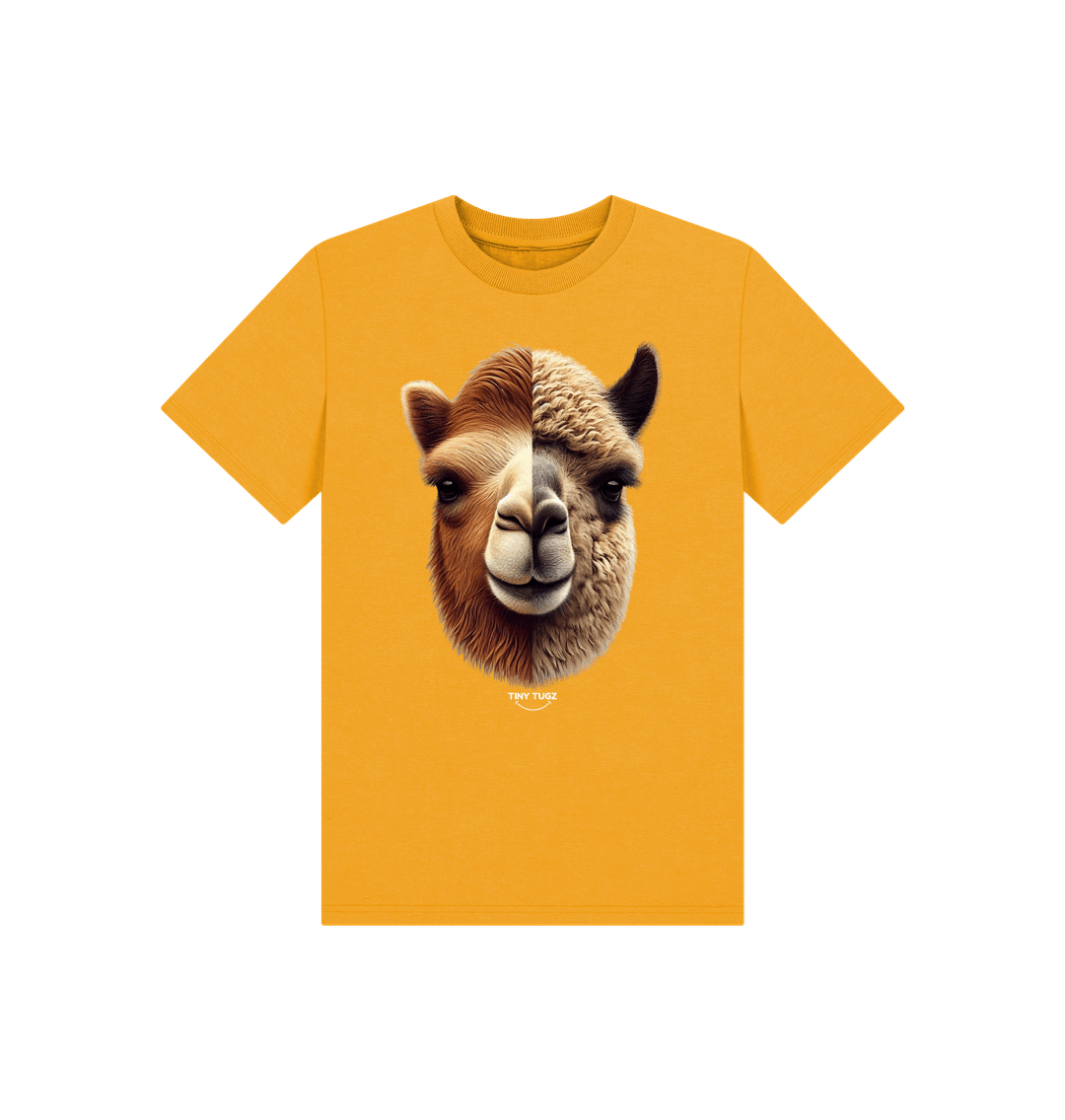 Mustard Printed Kids T-Shirt