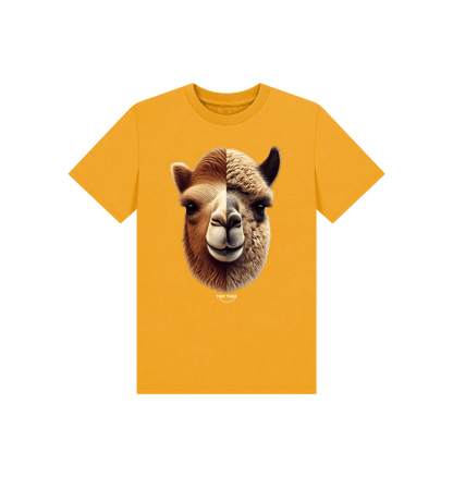 Mustard Printed Kids T-Shirt