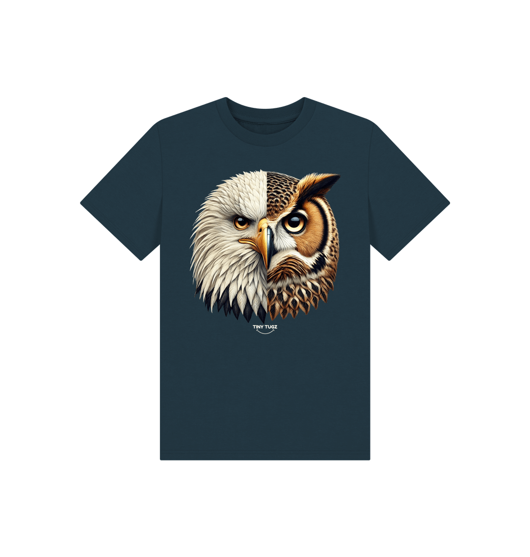 Denim Blue Printed Kids T-Shirt