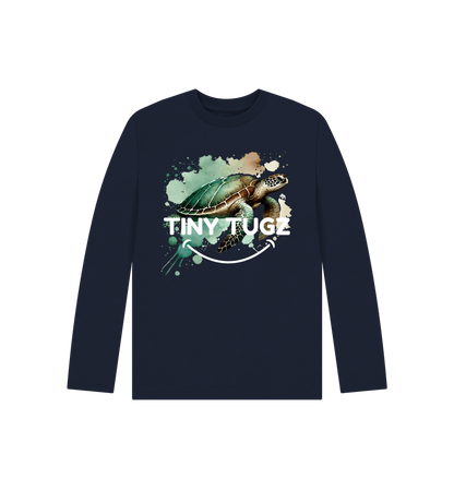 Navy Blue Printed Kids T-Shirt