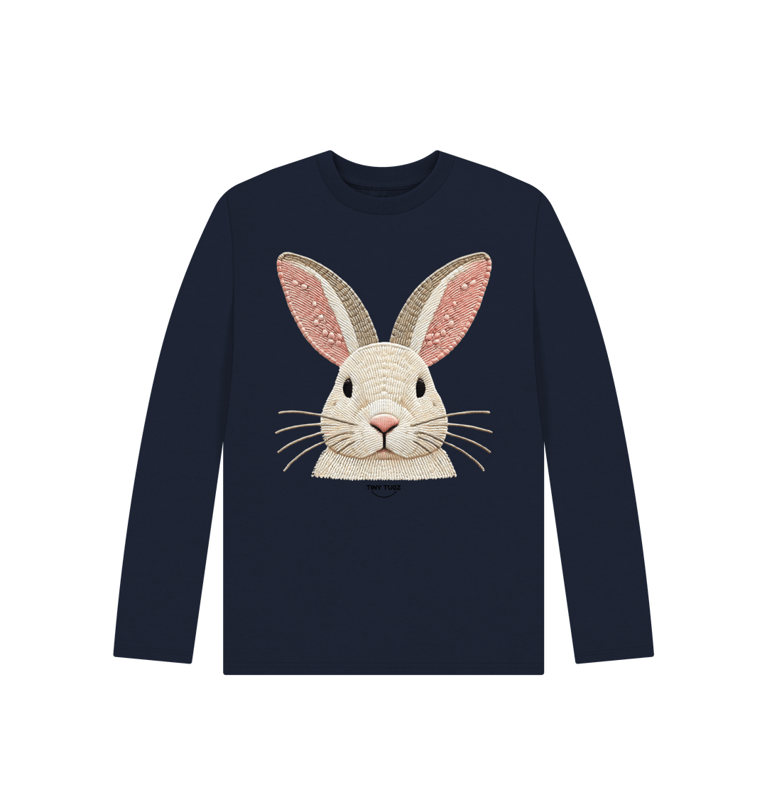 Navy Blue Printed Kids T-Shirt