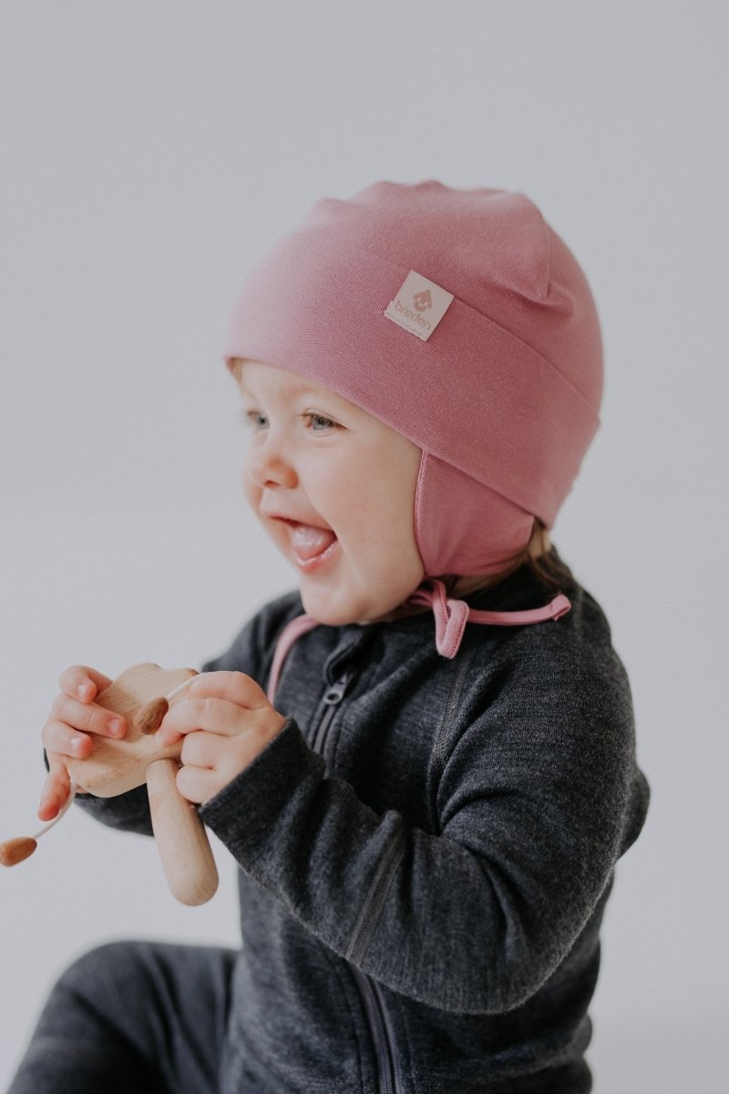 Double Cotton Baby Tie Hat (Happy) - Tiny Tugz™
