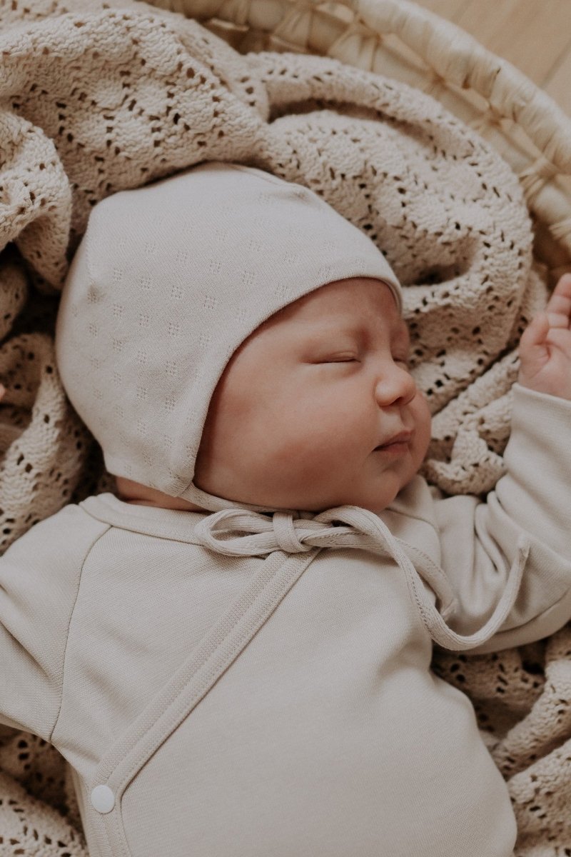 Double Cotton Baby Tie Hat (Nate) - Tiny Tugz™