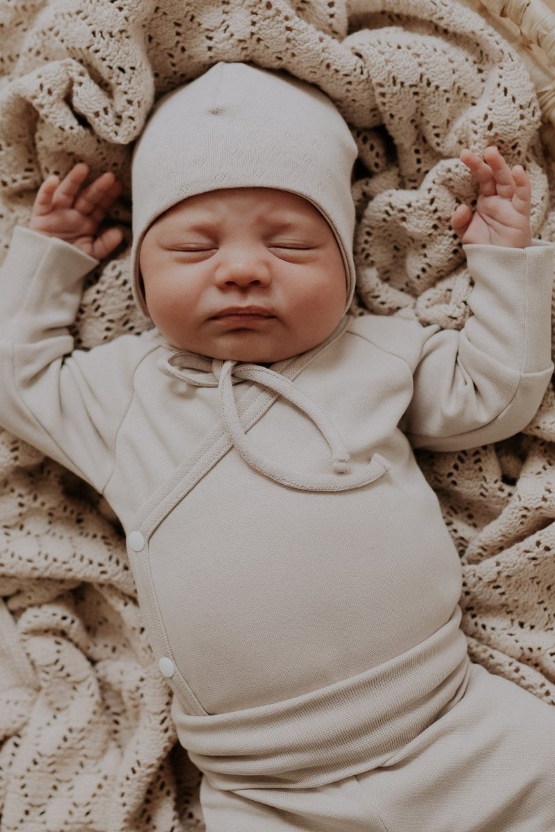 Double Cotton Baby Tie Hat (Nate) - Tiny Tugz™