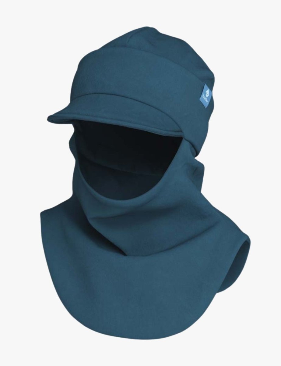 Double Cotton Toddlers & Kids Peaked Hooded Hat & Scarf (Bent) - Tiny Tugz™