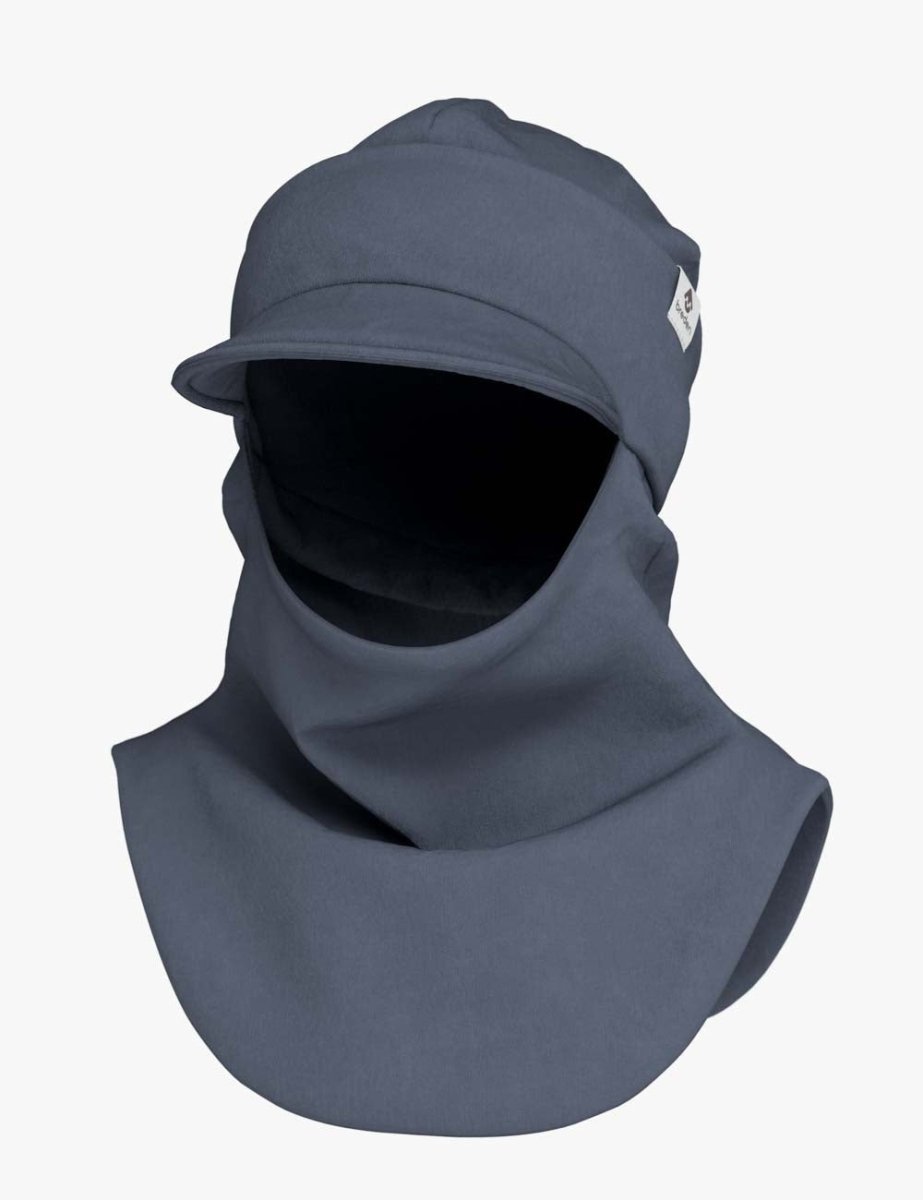 Double Cotton Toddlers & Kids Peaked Hooded Hat & Scarf (Bent) - Tiny Tugz™