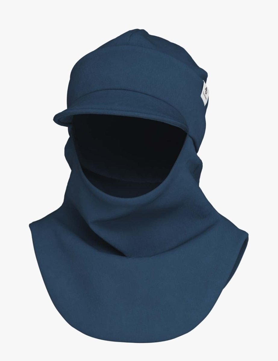 Double Cotton Toddlers & Kids Peaked Hooded Hat & Scarf (Bent) - Tiny Tugz™