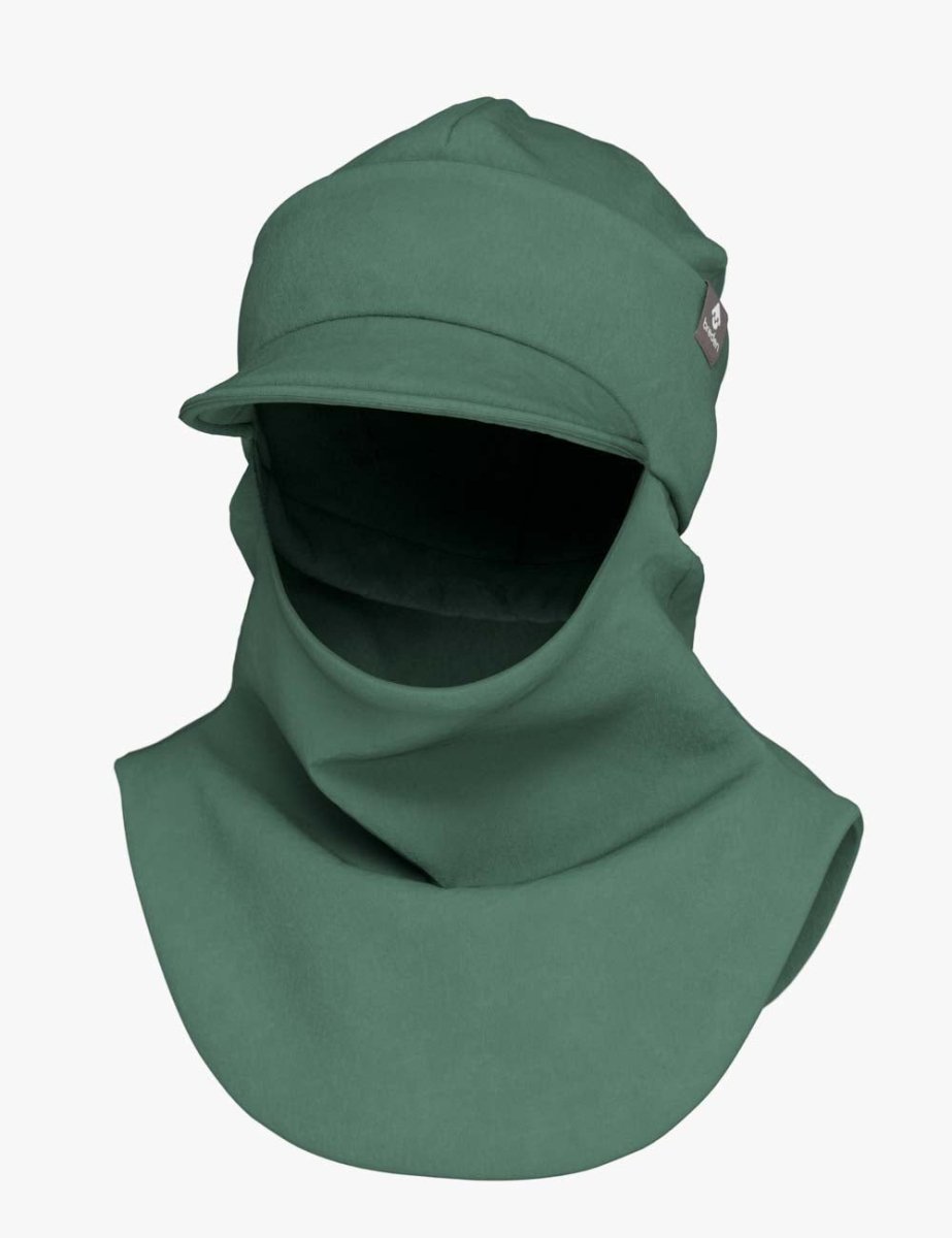 Double Cotton Toddlers & Kids Peaked Hooded Hat & Scarf (Bent) - Tiny Tugz™