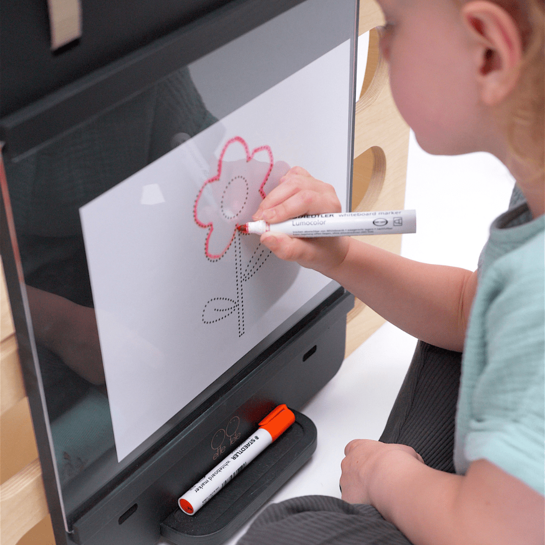 Double-Sided Chalkboard & Tracing Board - Add-On for Climbing Frames - Tiny Tugz™