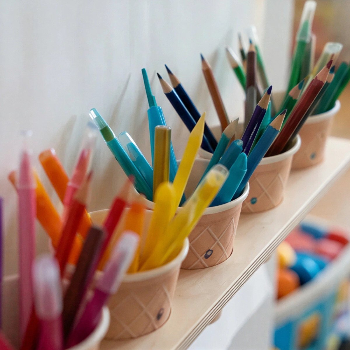 Drawing Board with Pencil Holder – With Paper Roll - Tiny Tugz™