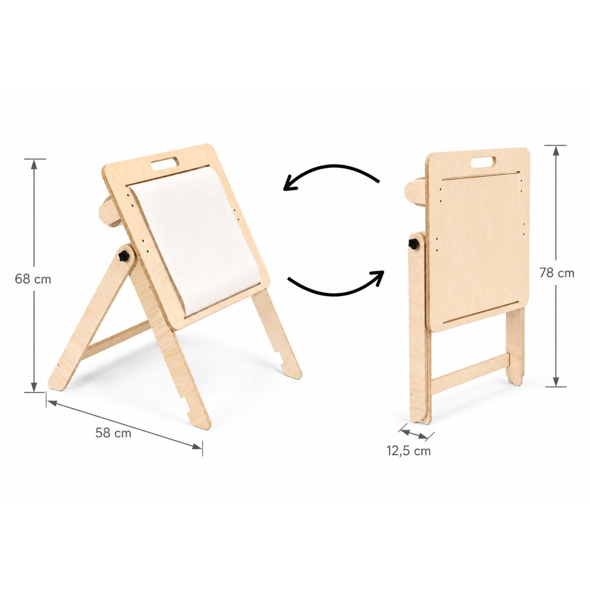 Drawing Board and Table 2in1 with Paper Roll - Tiny Tugz™