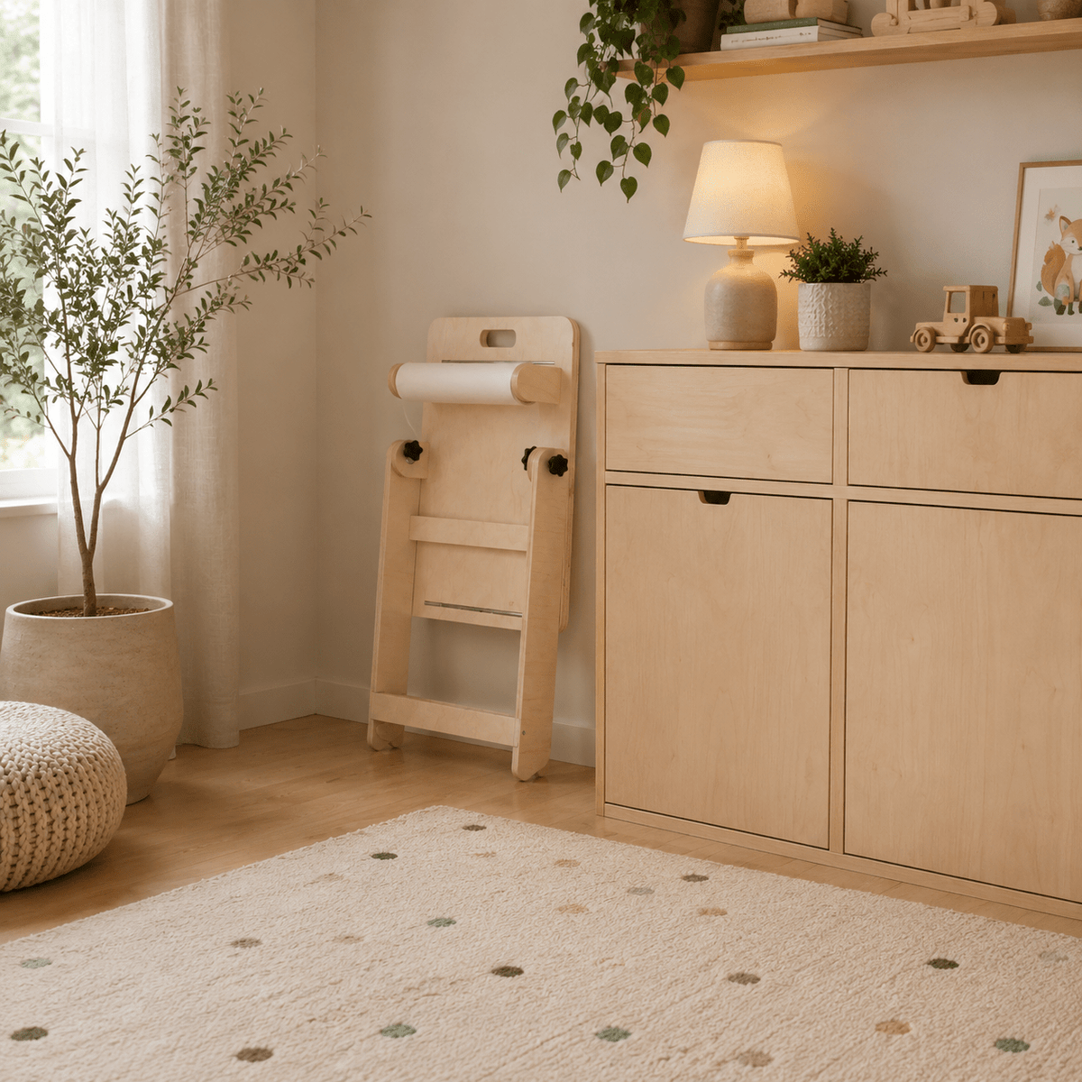 Drawing Board and Table 2in1 with Paper Roll - Tiny Tugz™