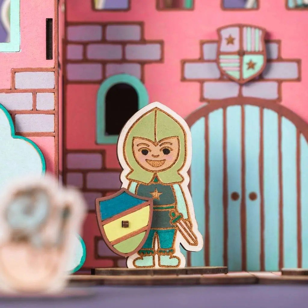 Dreamland Castle - Colour-Your-Own Wooden Play Set - Tiny Tugz™
