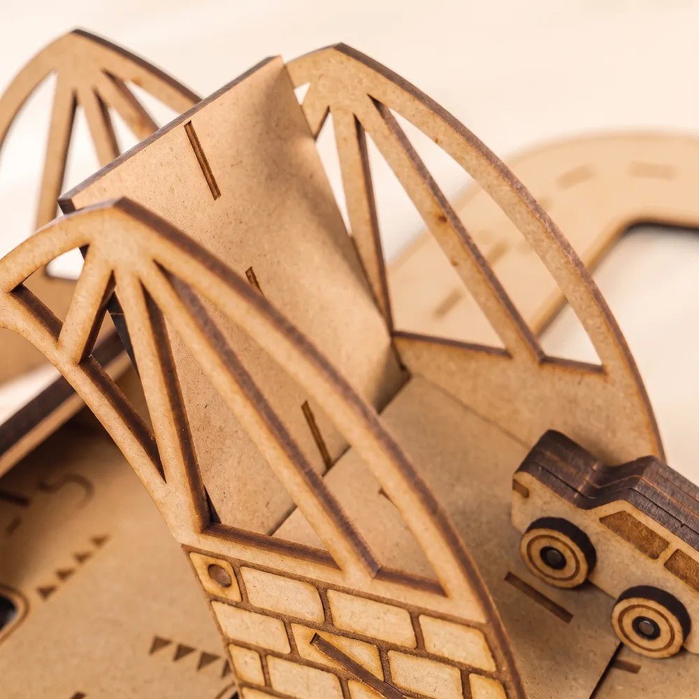 Dreamy Drawbridge - Colour-Your-Own Wooden Bridge Play Set - Tiny Tugz™