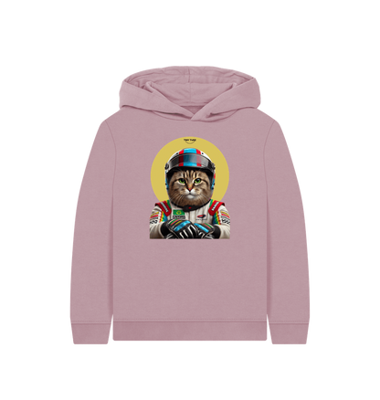 Mauve Printed Kids Hoodie