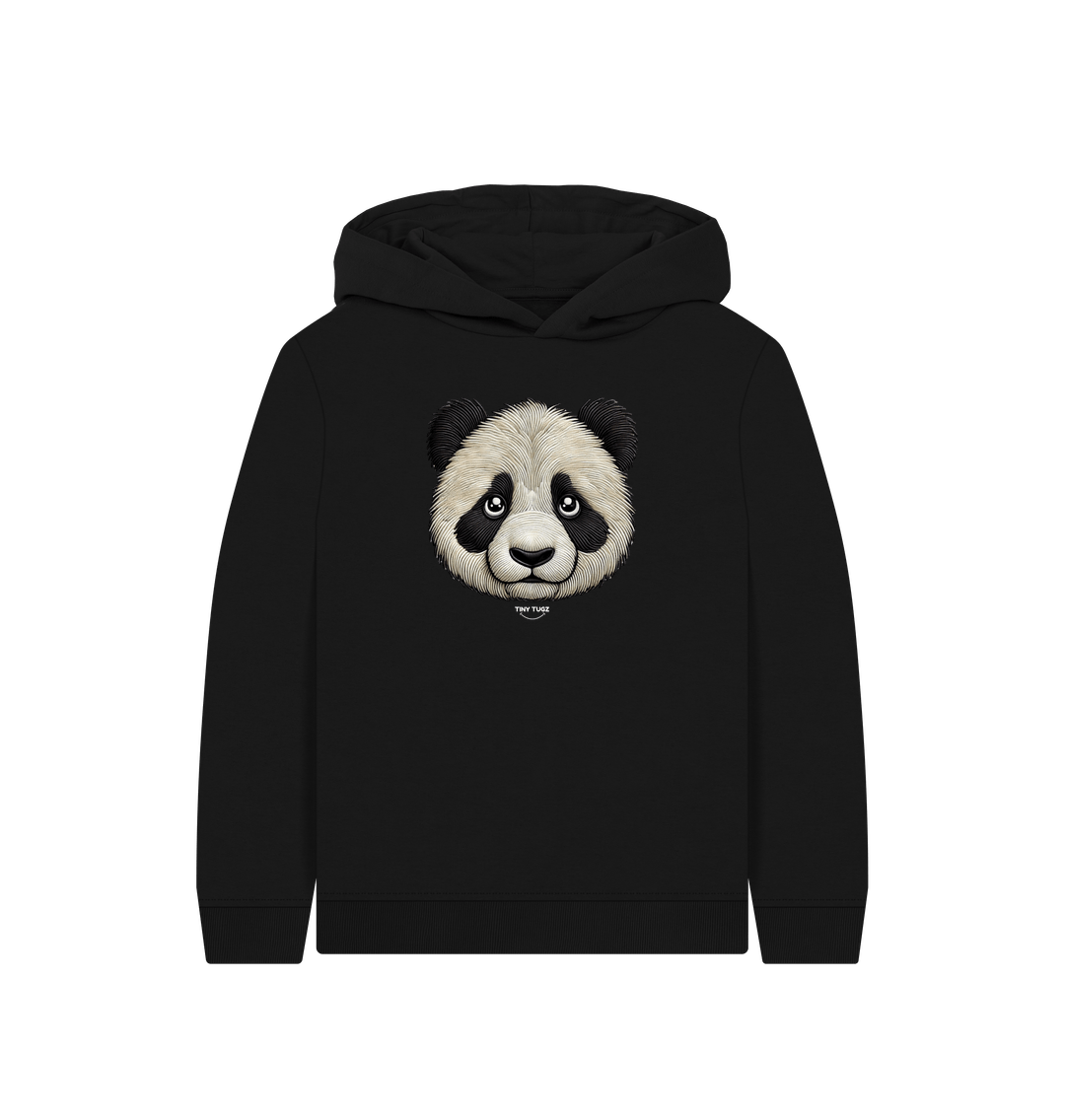 Black Printed Kids Hoodie