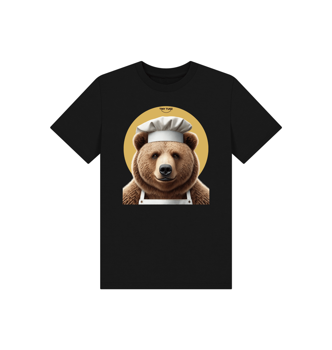 Black Printed Kids T-Shirt