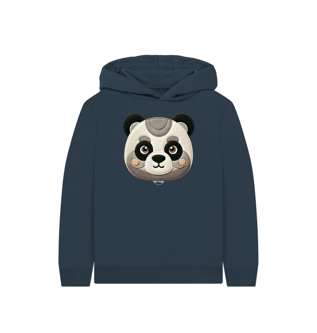 Navy Blue Printed Kids Hoodie